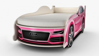 Кровать Ауди Мини (розовая)